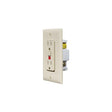 Ivory Dual GFCI Outlet w/Cover-Plate