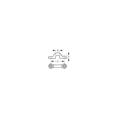Sea-Dog 0813111 Nylon Pad Eye, White, 5/cd