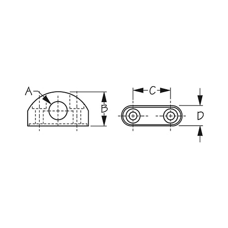 Fairlead 3/8" Nylon