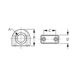 Nylon Fairlead w/Stainless Insert