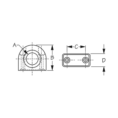 Nylon Fairlead w/Stainless Insert