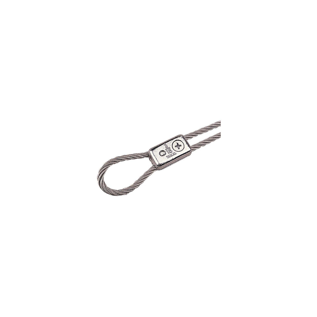 Chrome Plated Zinc Cable Clamp, Pair