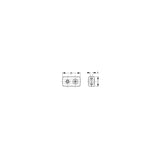Chrome Plated Zinc Cable Clamp, Pair