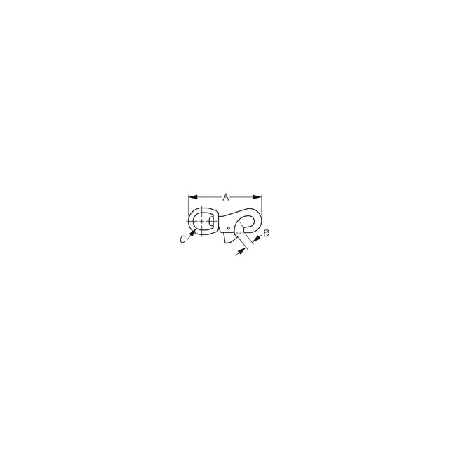 SeaDog 1463331 Bull Nose Swivel Snap | Cast 316 Stainless Steel | 1" Diameter