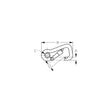 SeaDog 150108 Locking Asymmetrical Snap & Eye Insert, 316 Stainless Steel, 4"