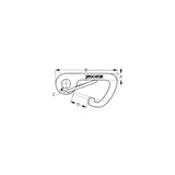 SeaDog 155500 Spring Gate 4" Asymmetrical Snap Hook