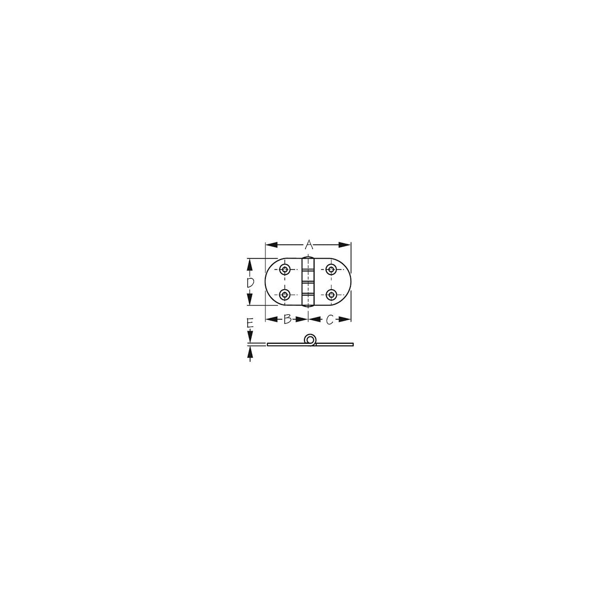 Round Side Hinges