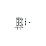 SEA-DOG 2030801 Dampening Butt Hinge, 2", 1" ,1", 3", /1/16", #8 FH, .11/.22