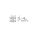 Sea-Dog 2035901 Dampening Offset Butt Hinge, #8 FH, Weight= .09/ .18, A= 1-1/2", B= 3/4", C=3/4" , D= 1-1/2", E= 1/16", 3/8"