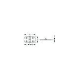 Sea-Dog 2037001 Dampening Round Side Door Hinge - Short, #8 FH, Weight = A=2-13/16" B= 1-7/16" C= 1-7/16" D=1-1/2" E= 1/16"