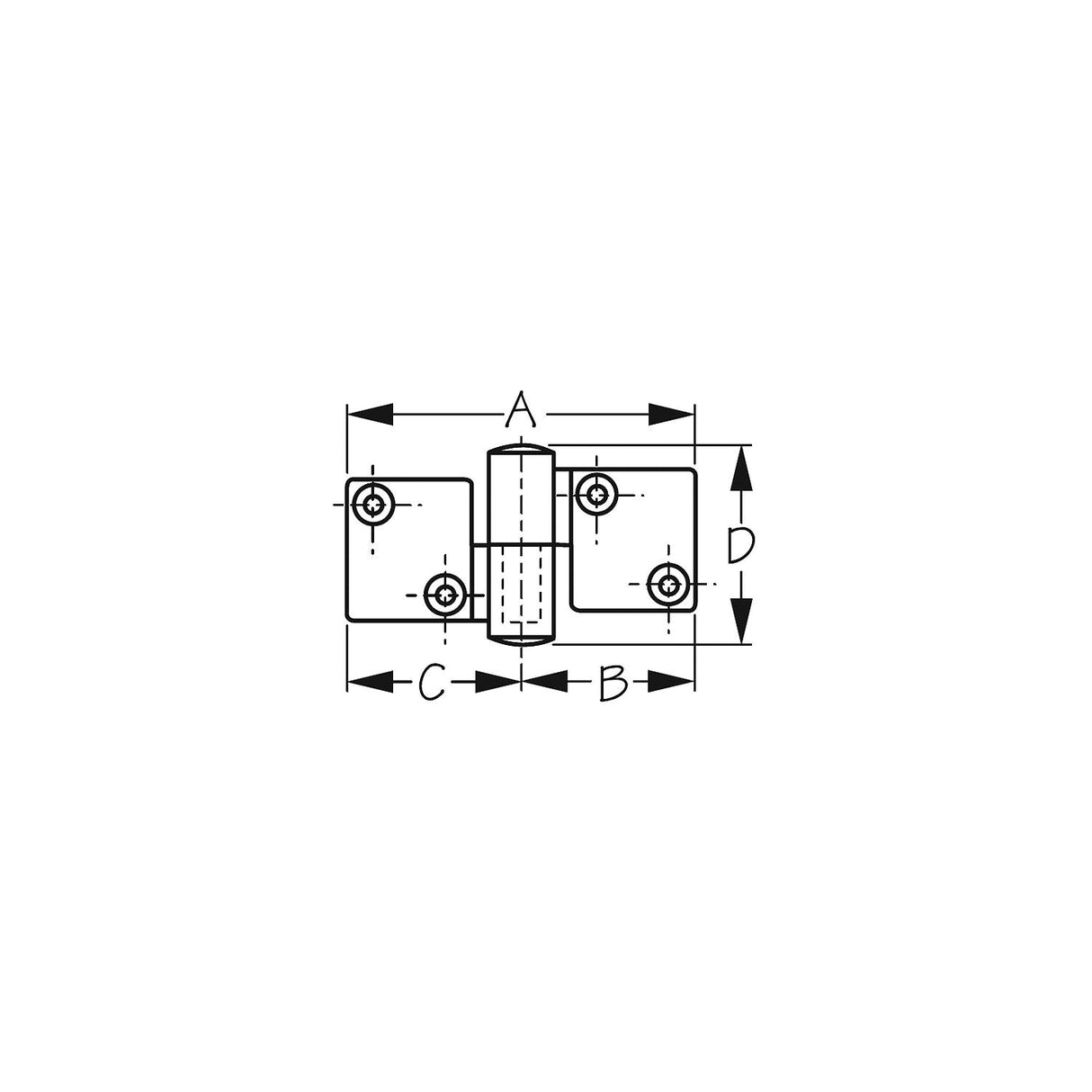 SeaDog Take-Apart Hinge | Investment Cast 316 Stainless Steel | #10 Fastener | 3-1/2" x 2"