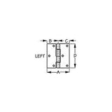 Seadog 207730-1 Lift Gate Butt Hinge, Left