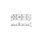 SeaDog 2212431 Heavy Duty Barrel Bolt, Investment Cast 316 Stainless Steel