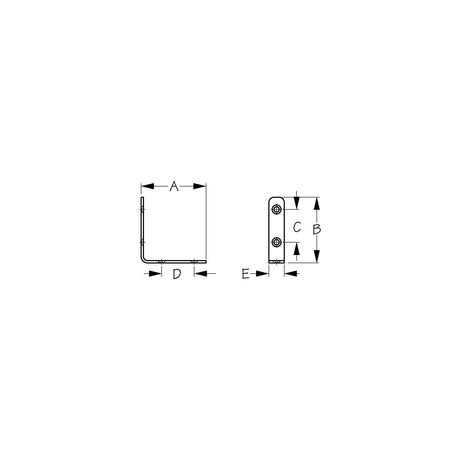 90° Angle Brackets, Pr.