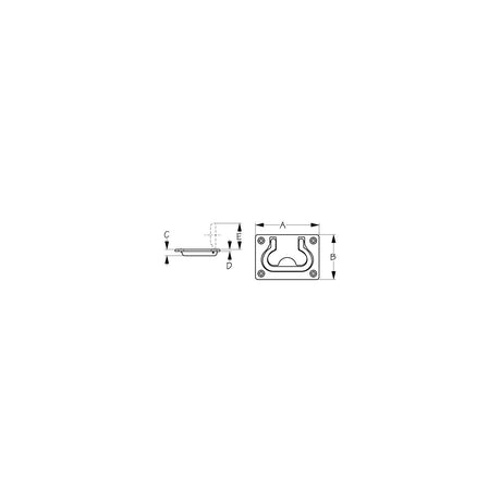 Sea-Dog 2218601 Flush Hatch Pull