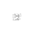 Sea-Dog 2211001 Anti-Rattle Fastener, Stainless Steel, A: 3", B: 3/4" C:1/4", D: 1-1/2", #10 FH
