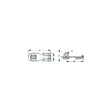 Sea-Dog 2221201 Safety Hasp, , A:3", B:2-5/16", C:1", D: 3/4", E: 3/8", #6 FH, Chrome