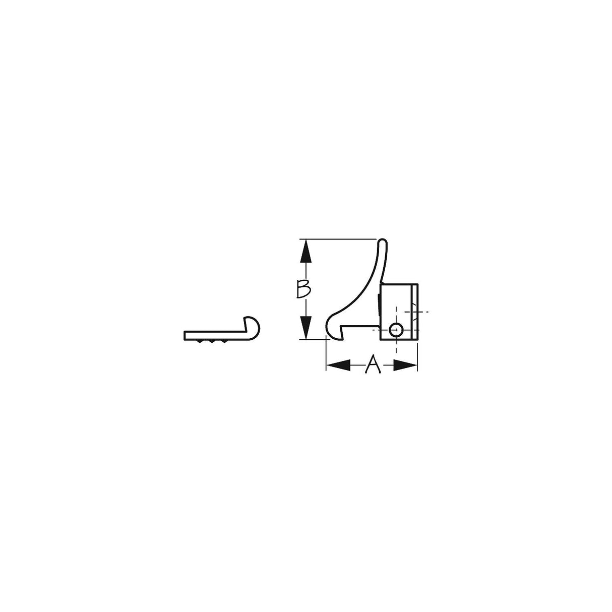 Sea-Dog 2223351 Elbow Catch, Brass 1 Pr.