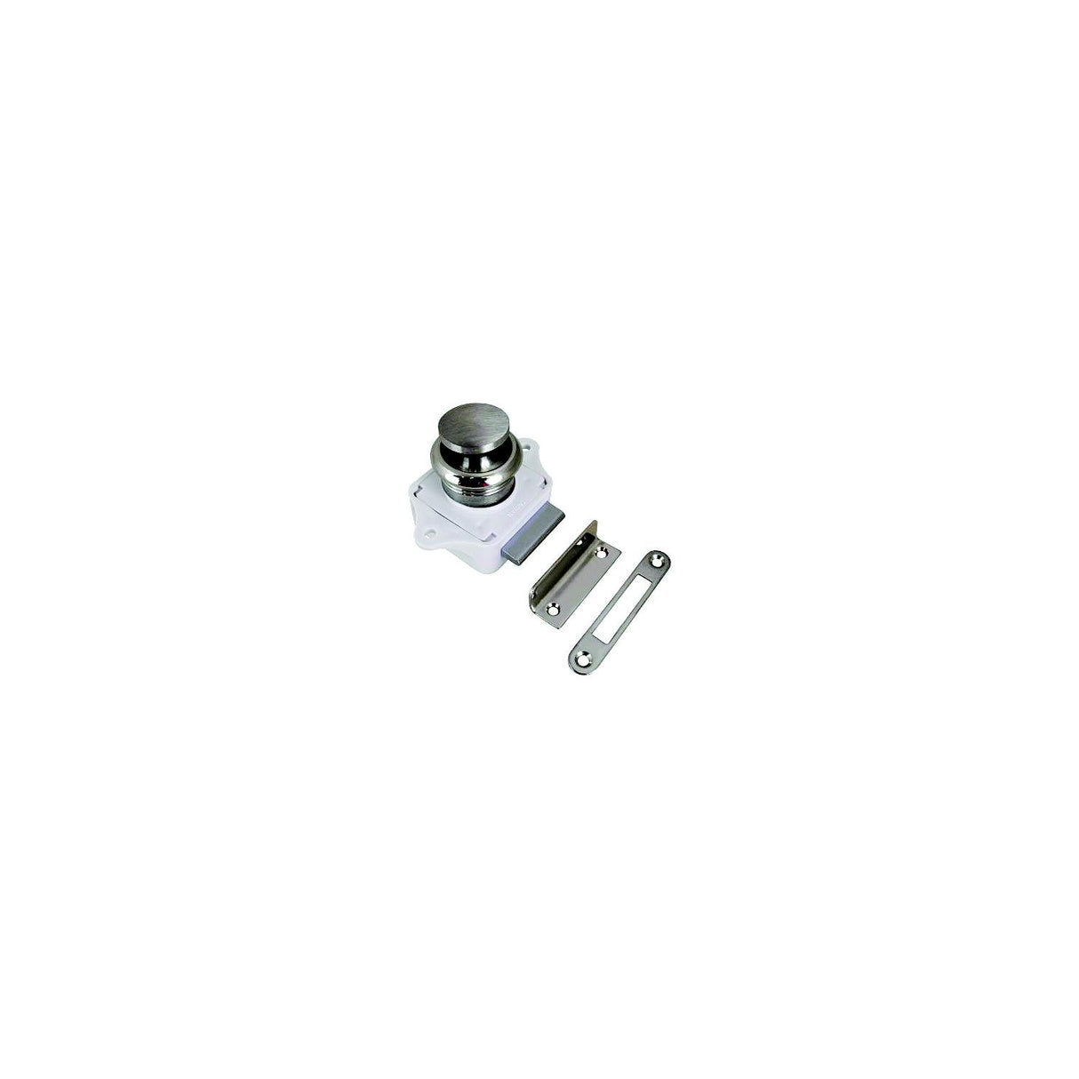 Seadog 2253001 Push Button Rim Latch, A: 1-15/16" , B:1-7/8", C:2-1/16", D:1", #6 RH