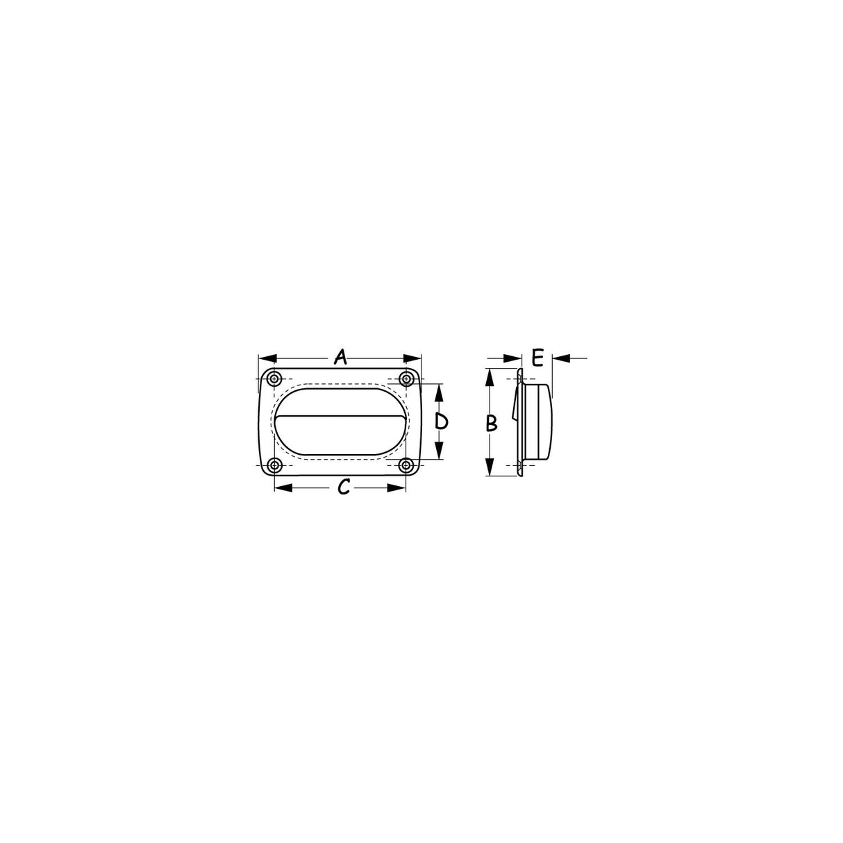 Flush Pull, White