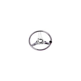 Sea-Dog 230323 3-Spoke Stainless Steering Wheel With Integral Knob, 13-1/2"