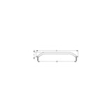 SeaDog 254212 Stud Mount Flanged Grab Rail, Stainless, 13-1/2"