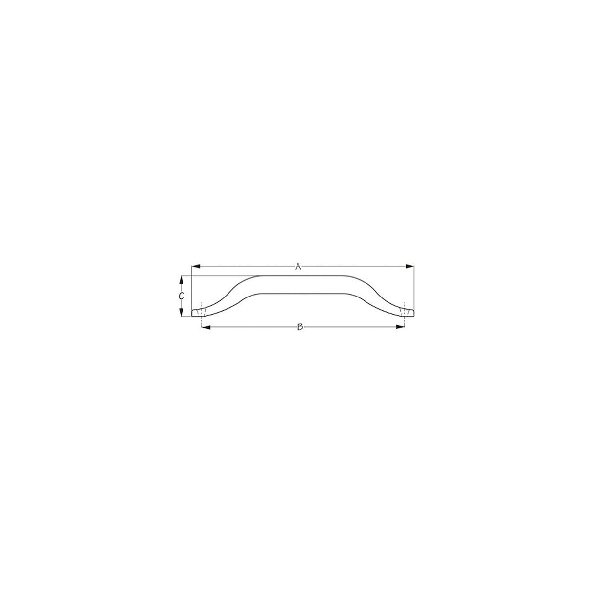 SeaDog Surface Mount Hand Rail | Formed 304 Stainless Steel | 1" Outside Diameter | 5/16" Fastener