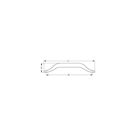 SeaDog Surface Mount Hand Rail | Formed 304 Stainless Steel | 1" Outside Diameter | 5/16" Fastener