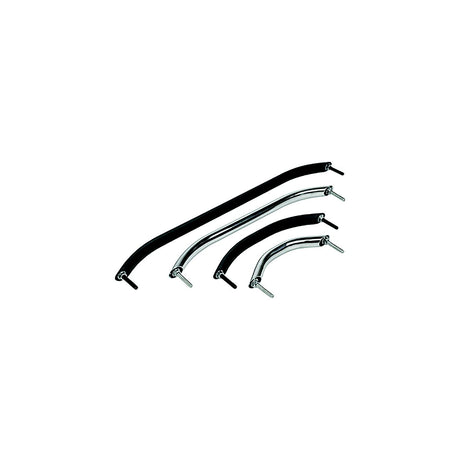 Sea-Dog 2546191 Stud Mount Handrail, Tube: 3/4", A: 24", B: 22-1/2", C: 2", D:1-1/4" Fastener: 5/16"-18 Nut, Black Matte
