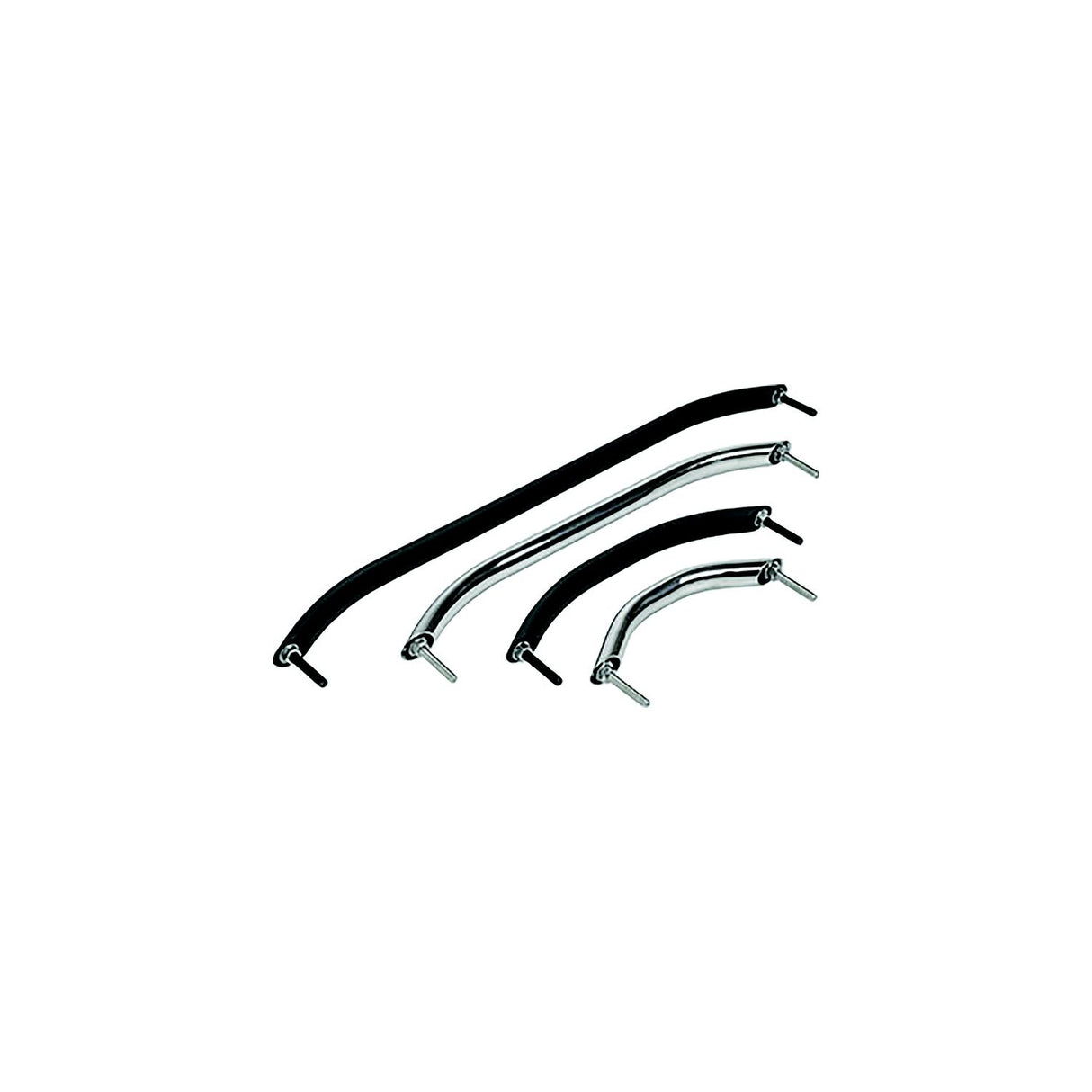 Sea-Dog 2546071 Stud Mount Handrail, Tube: 3/4", A: 18-1/2", B:16-3/4",  C:2", D:1-1/4" Fastener: 5/16"-18 Nut, Stainless
