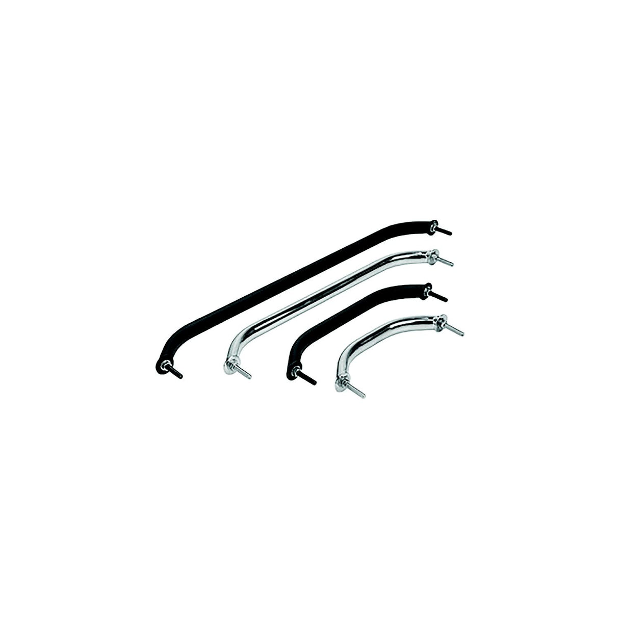 Sea-Dog 2546281 Stud Mount Flanged Handrail, Tube: 7/8" A: 25-1/4" , B: 24-1/4"  , C: 2-1/4", D:1-1/2" , Fastener: 5/16"-18,Stainless