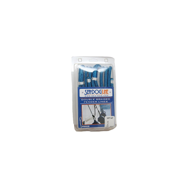 Sea Dog 302110006WH1 Premium Double Braided Nylon Fender Line, 3/8" × 6', White pr.
