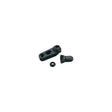 Windshield Brace Foot, Black, Pair