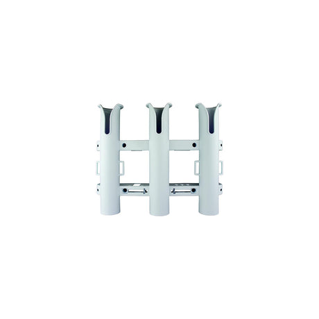 SeaDog 3250321 Triple Threat™ Three Pole Rod Holder, White