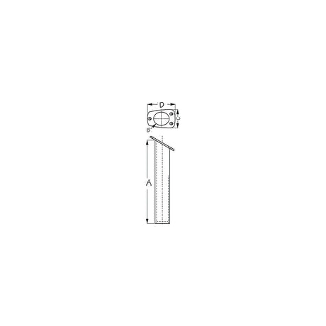 Narrow Gunnel Rod Holder, White