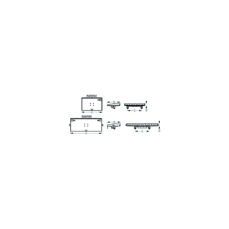 Sea-Dog 3265353 Fillet & Prep Table Square Rail Mount, A:30", B:12-5/8", C:13-1/2", D:2-3/8", Large, Fits Tubing: 1"-1-1/4"