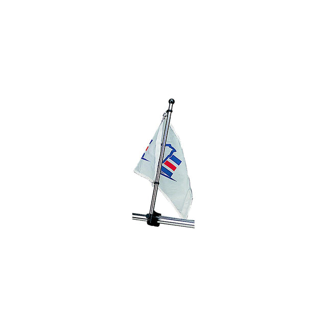 SeaDog Adjustable Rail Mount Flagpole | Injection Molded Nylon / Stainless