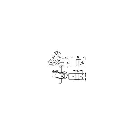 SeaDog 327199 Removable Rail Mount Clamps | Fit 3/4" to 1-1/4" Tubing