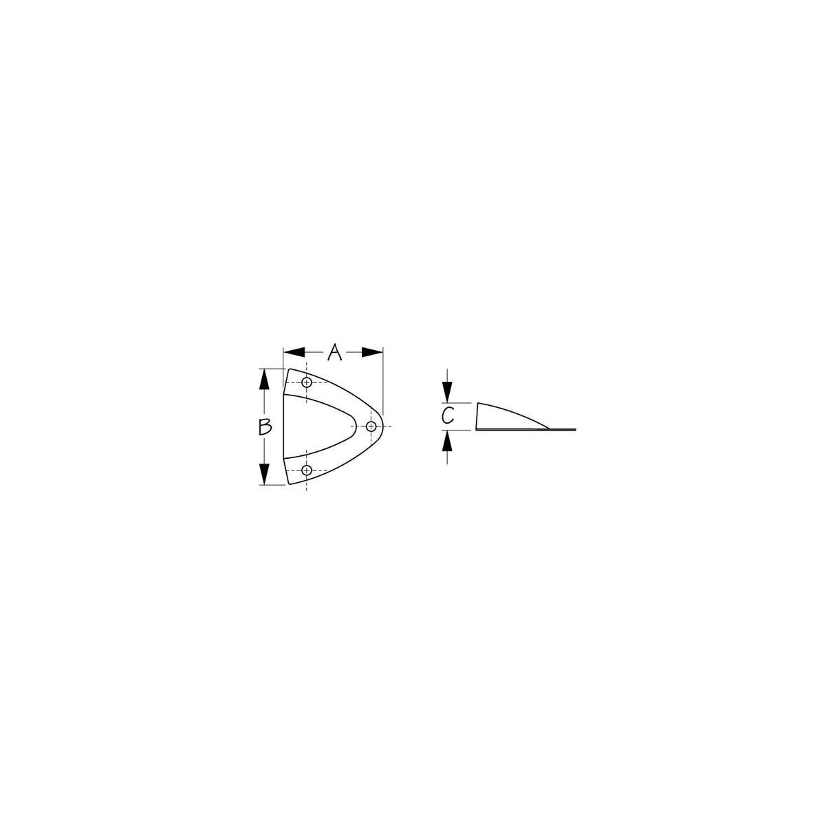 Sea-Dog xxx SS Midget Vent, 2-1/4"