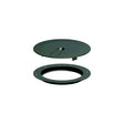 Sea-Dog 3364111 Low Profile Pop-Out Deck Plate, A: 6" , B:5-1/4", C=4-1/8", D: 3/16", Black, #8 FH