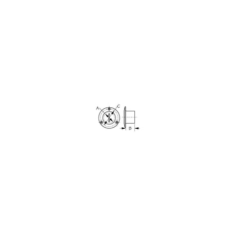 Sea-Dog 3513511 Stainless Cast Pipe Deck Fill, Diesel