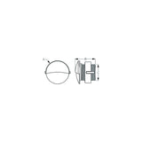 Sea-Dog LED Flush Mount Courtesy Light, Round, Blue LEDs