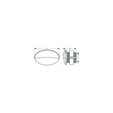 SeaDog 401275 LED Flush Mount Oval Courtesy Light with Stainless Cover | White Finish