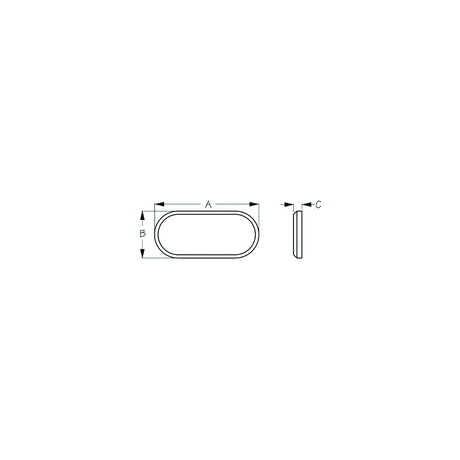Seadog LED Surface Mount Courtesy Edge Light, White