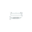 SeaDog 401420 Large Deluxe LED 9-28 Voltage Courtesy Light | Facing Down | White Finish