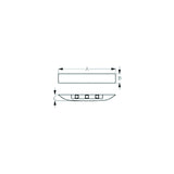 SeaDog 401420 Large Deluxe LED 9-28 Voltage Courtesy Light | Facing Down | White Finish