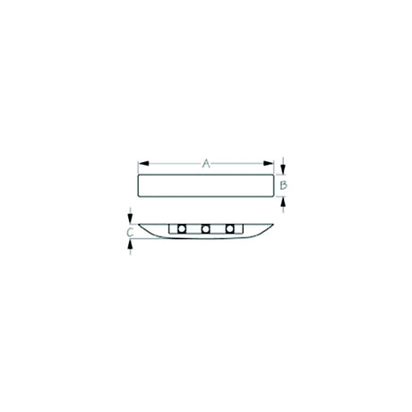 SeaDog 401420 Large Deluxe LED 9-28 Voltage Courtesy Light | Facing Down | White Finish