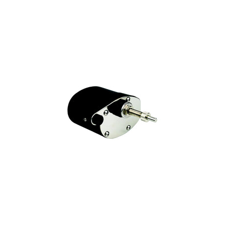 SeaDog Stamped Powder Coated Steel & Stainless Standard 12V Wiper Motor | 2-1/2" Shaft | Black Finish