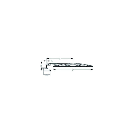 SeaDog Standard Wiper 12V Motor Kit | Black Finish | Includes Motor, 11" to 13" Arm & 11" Blade