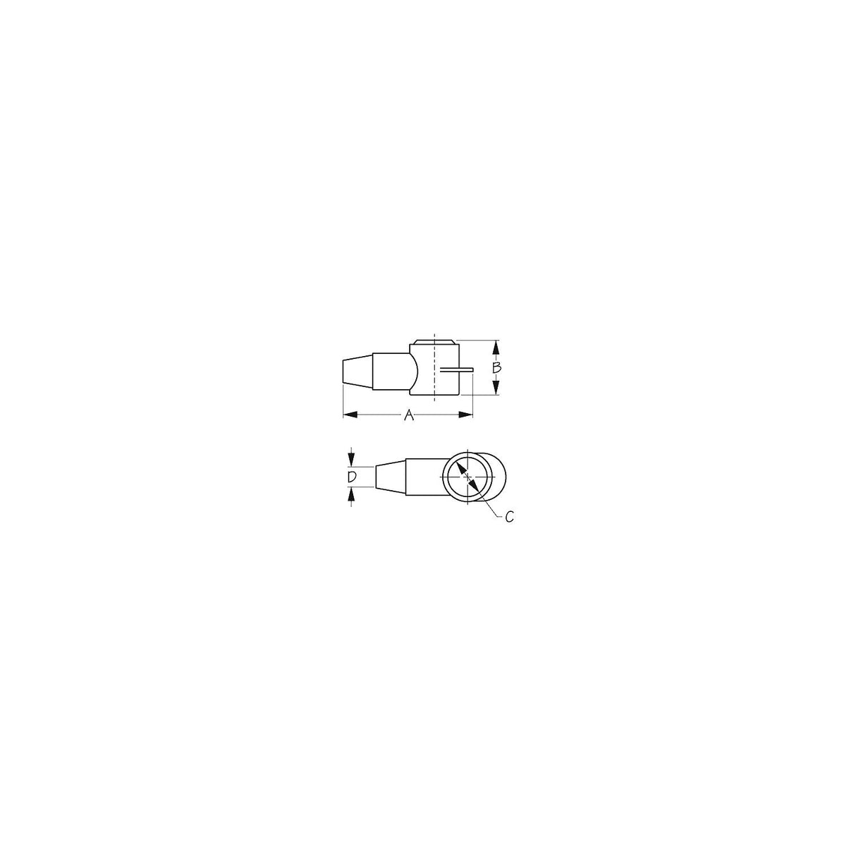 PVC Terminal Cap - Red (2-2/0 ga.)